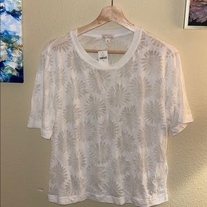 🧡 Gap Sunflower Sheer Crop Tee